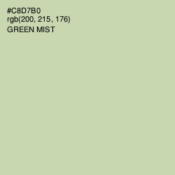 #C8D7B0 - Green Mist Color Image